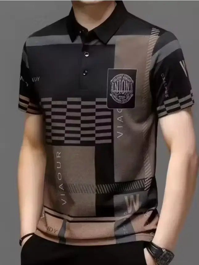 Men's Regualr Fit Cotton Blend Half Sleeve Polo T-Shirt (M)