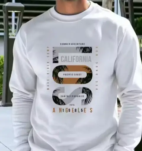 Winter Printed Sweatshirt For mens (M)